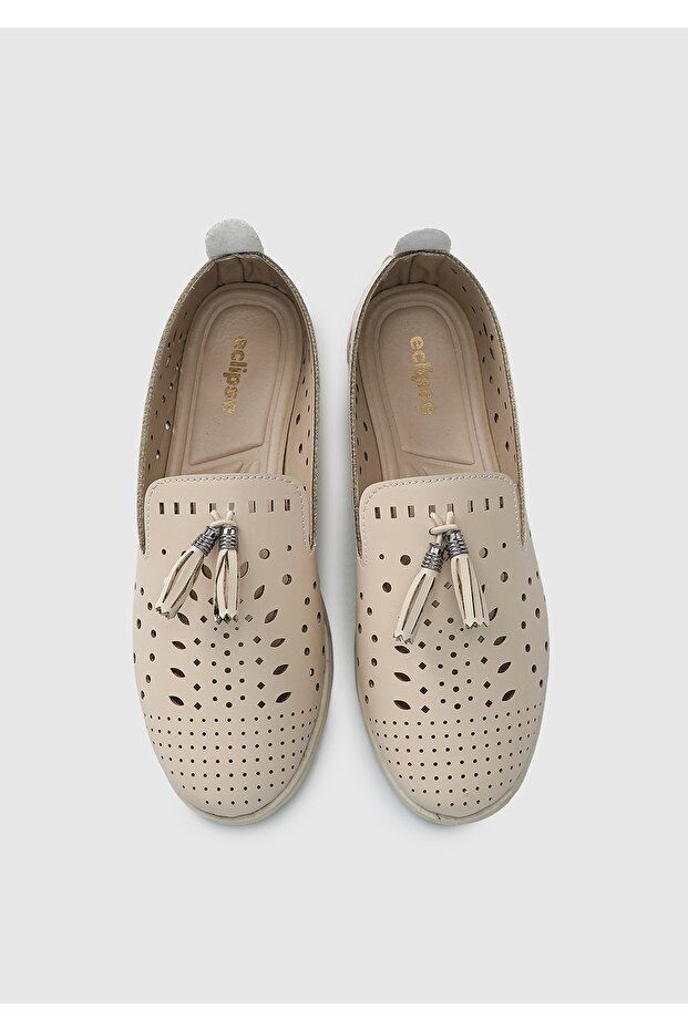 Дамски обувки - Екрю - 5