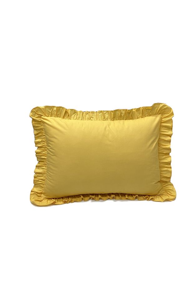 Home %100 Pamuklu Fırfırlı Yastık Kılıfı 50x70 Cm (1 ADET) - 1