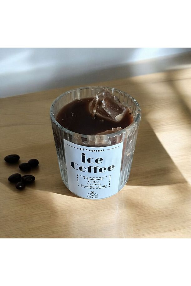Ice Latte Kahve Kokulu Aromaterapi Dekoratif Hediyelik Mum - 5