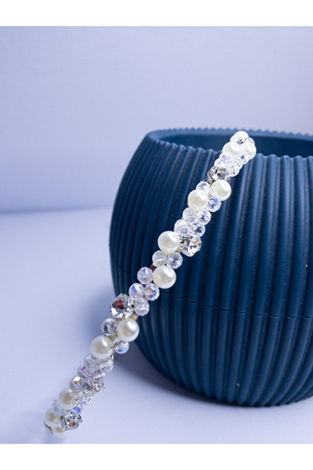 Handmade Pearl and Crystal Stone Bridal, Maternity, Engagement, Wedding Crown, Hair Accessory