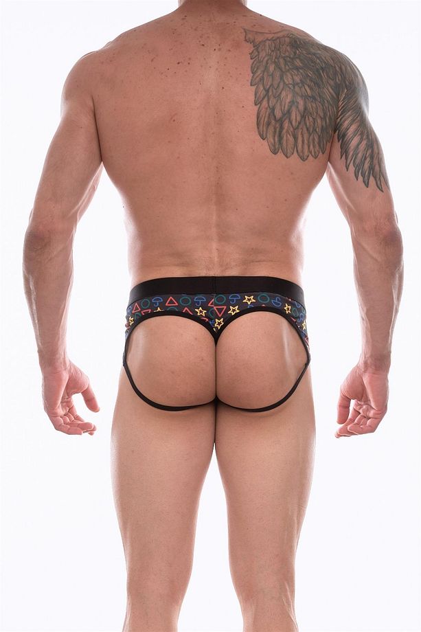 Erkek Desenli Jockstrap Çamaşır - 3