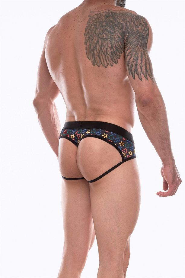 Erkek Desenli Jockstrap Çamaşır - 4