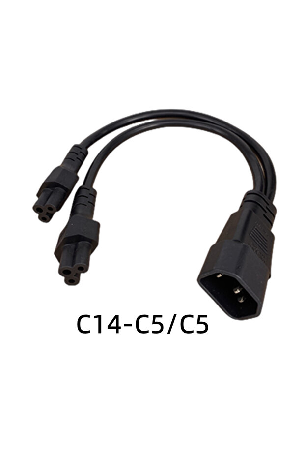 Other C5-C5 IEC320 C14 C8 To 2X C7 C5 C13 Y Split AC Power Cord, IEC Figure 8 Male To 2 Female 1 In - 1