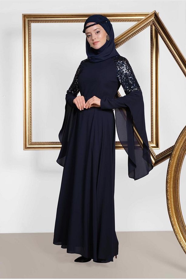 KOLLARI SALAŞ ABİYE ELBİSE 4217 - 3