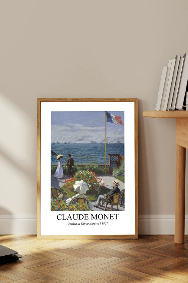One Piece Wooden Framed Painting Claudemonettk0014