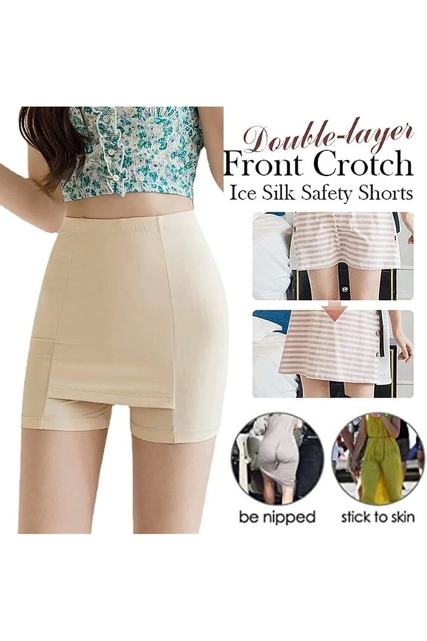 Çift Katmanlı Etek Altı Şort - 3