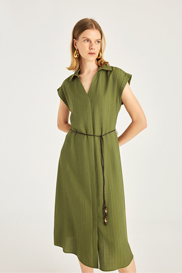 1707 ELBİSE YEŞİL - 5