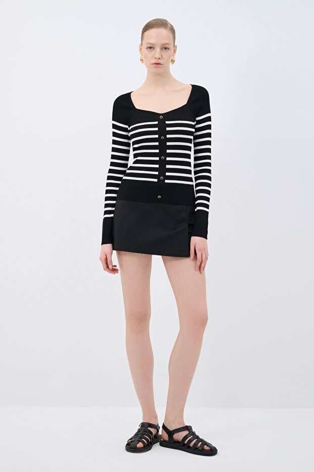 V Yaka Triko Hırka - 2