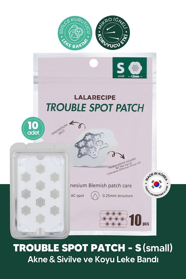 Mikro Magnezyum İğneli Sivilce Bandı LALARECIPE Trouble Spot Patch Small 10 adet - 1