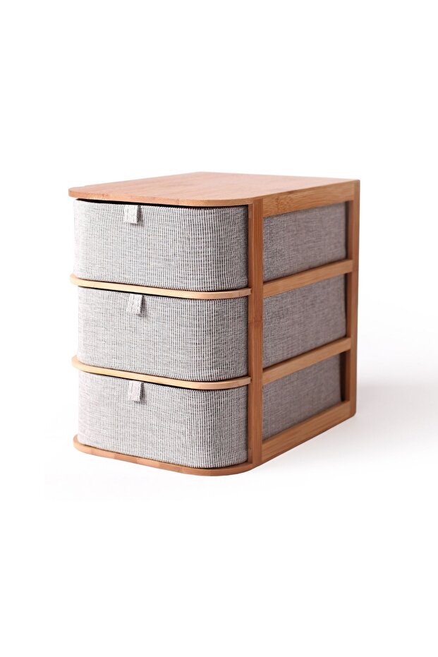 Ree Masa Üstü Bambu Kumaş Kutu - 1