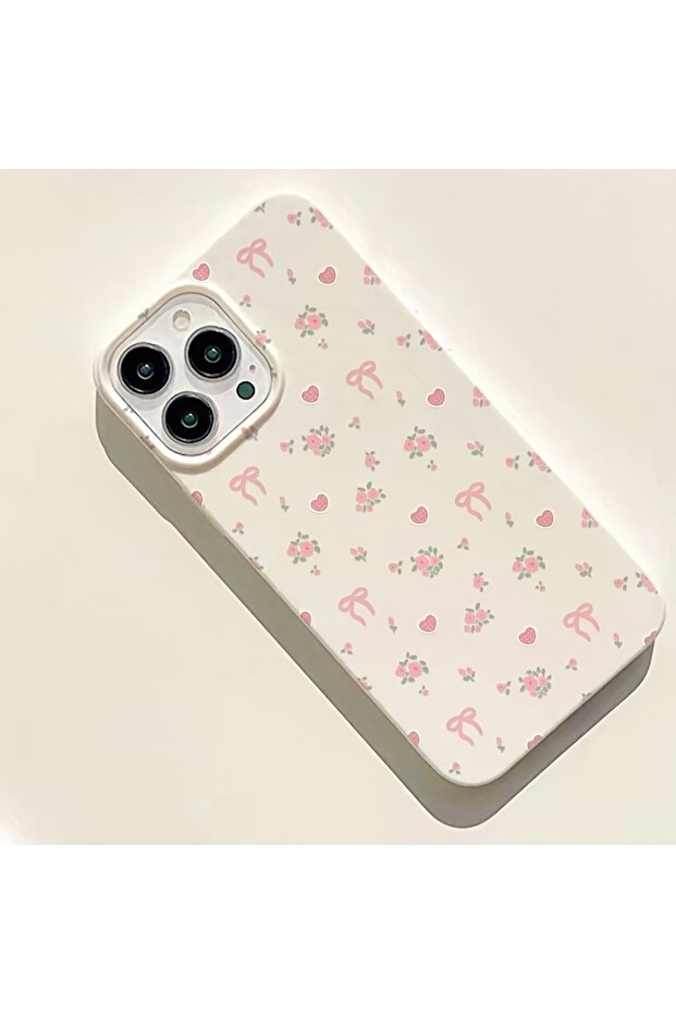 حافظة شريطية ممتازة مقاومة للصدمات ونمط زهرة القلب متوافقة مع هاتف iPhone 16 PLUS - 3