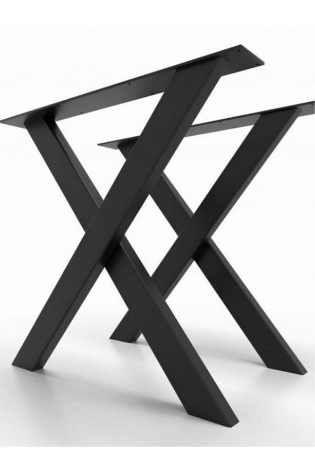 Metal X Ayak Çalışma Ve Yemek Masası Ayağı 2 Adet Bir Takım Ürünü - 1