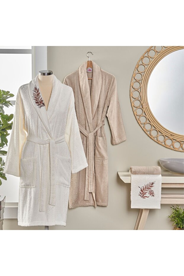 Lina Bambu 4'lü Aile Seti Ekru - 1