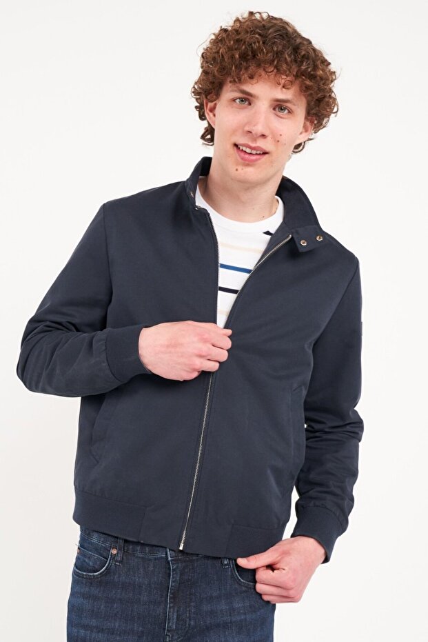 Men's solid color jacket - 1