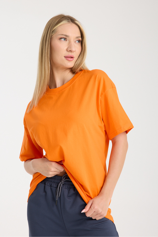 Orange Basic Tee - 3