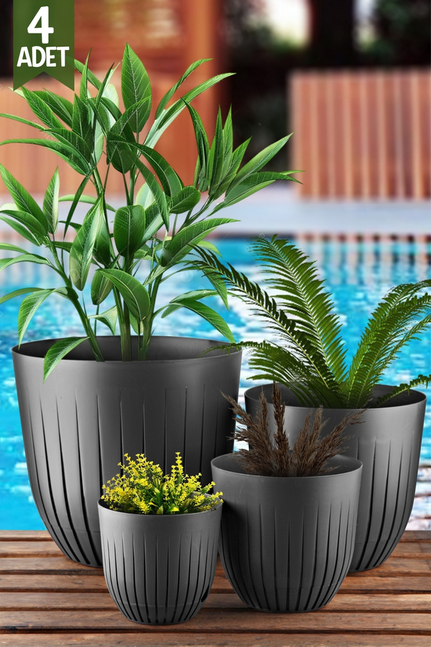 4'Lü Line Model Saksı Seti - 1