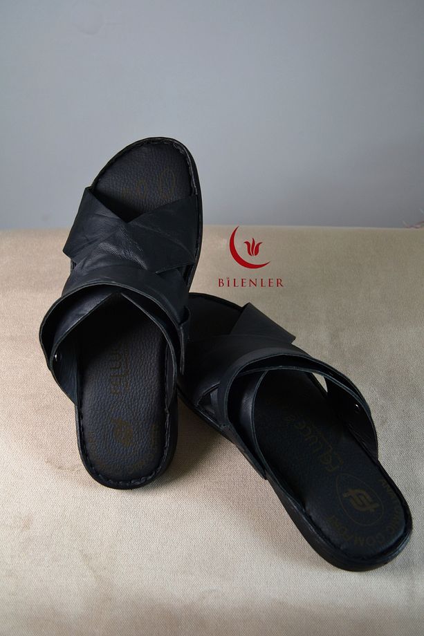 Erkek Çapraz Model Yumuşak Taban Sandalet&Terlik Hac, Umre ve Günlük Kullanıma Uygun - 6