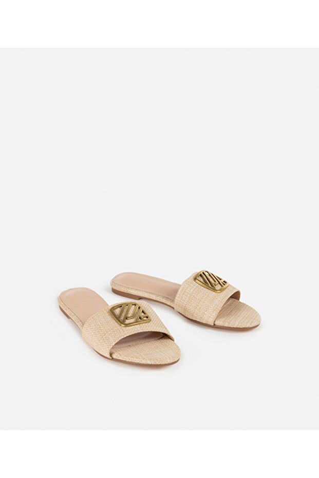 Monogram tokalı terlik - 2