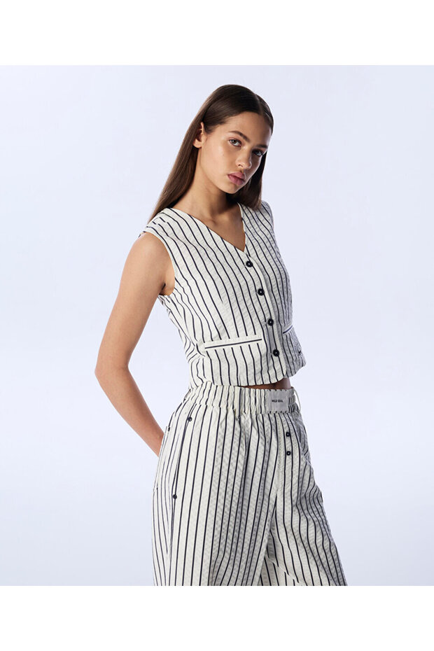 ÇİZGİ DESEN YELEK - 2