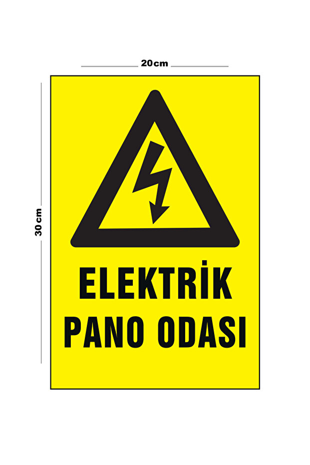 Metal Electric Board Room 20cm X 30cm A4 Size Warning Sign Directional Sign