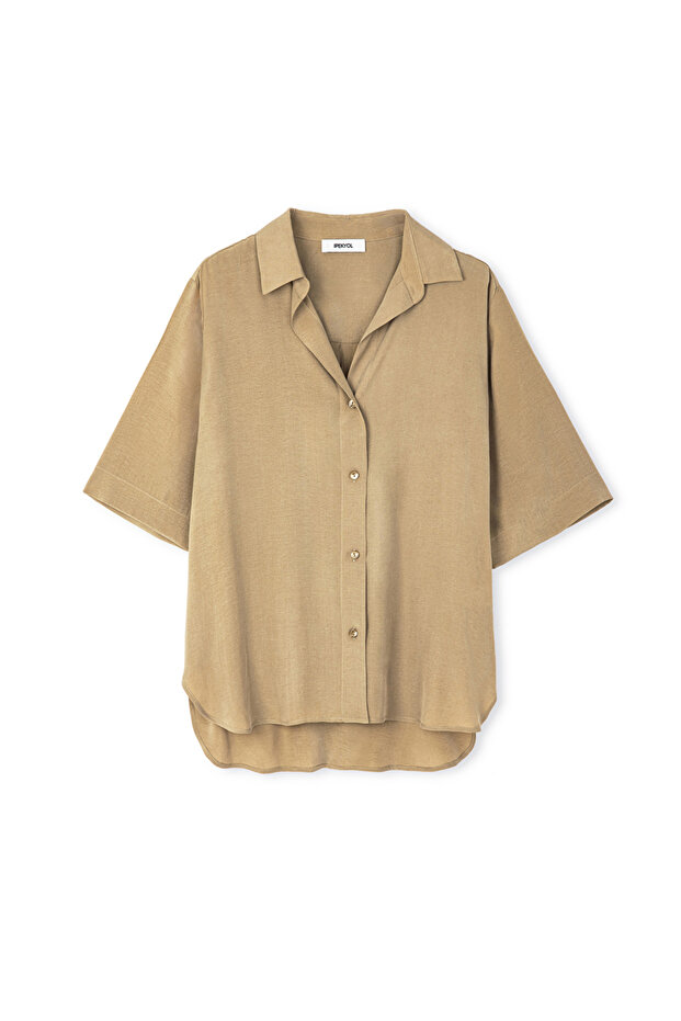 Rahat kesim basic gömlek - 3