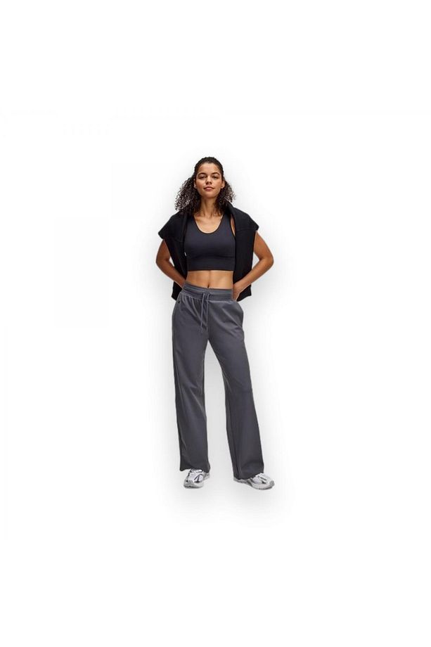 1383721 Motion Open Hem Pant Gri Kadın Pantolon - 3