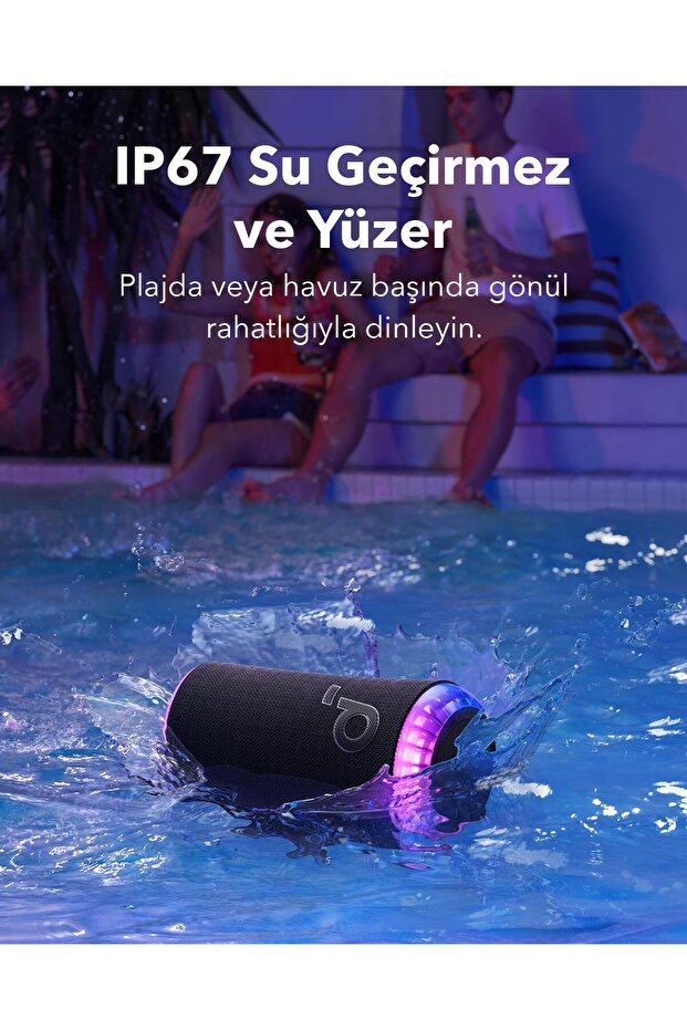 Soundcore Glow Taşınabilir Hoparlör Kırmızı - A3166 - 7
