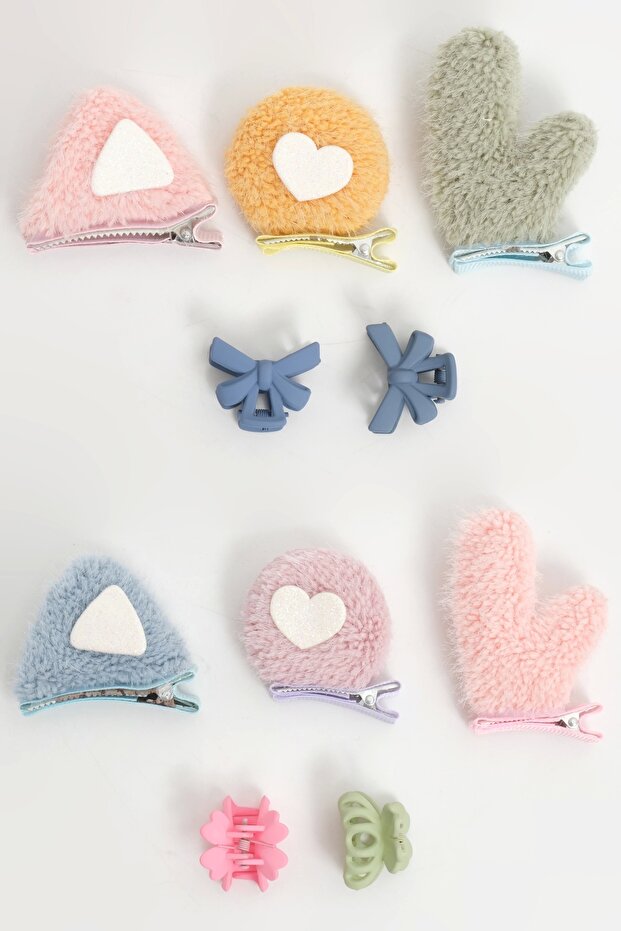 Feather Clip Mixed 10-Piece Buckle Set