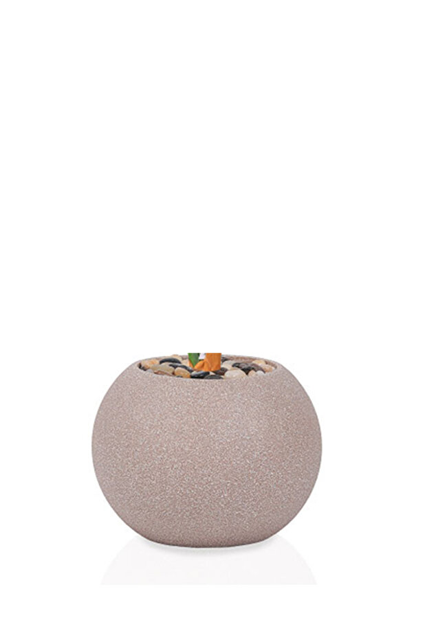 Green corn tree with a round plastic container - 3