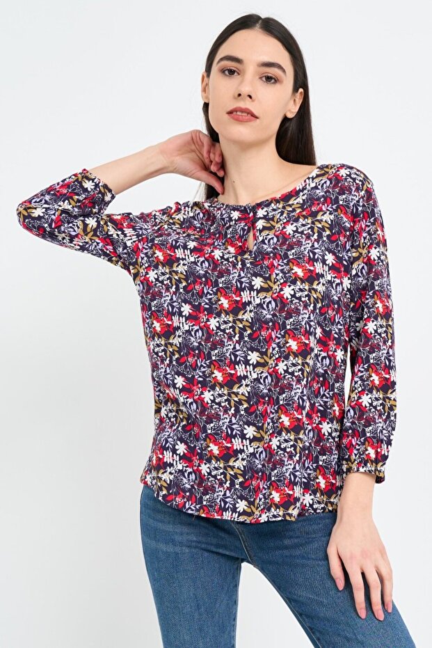 Camasa dama cu model floral - 7