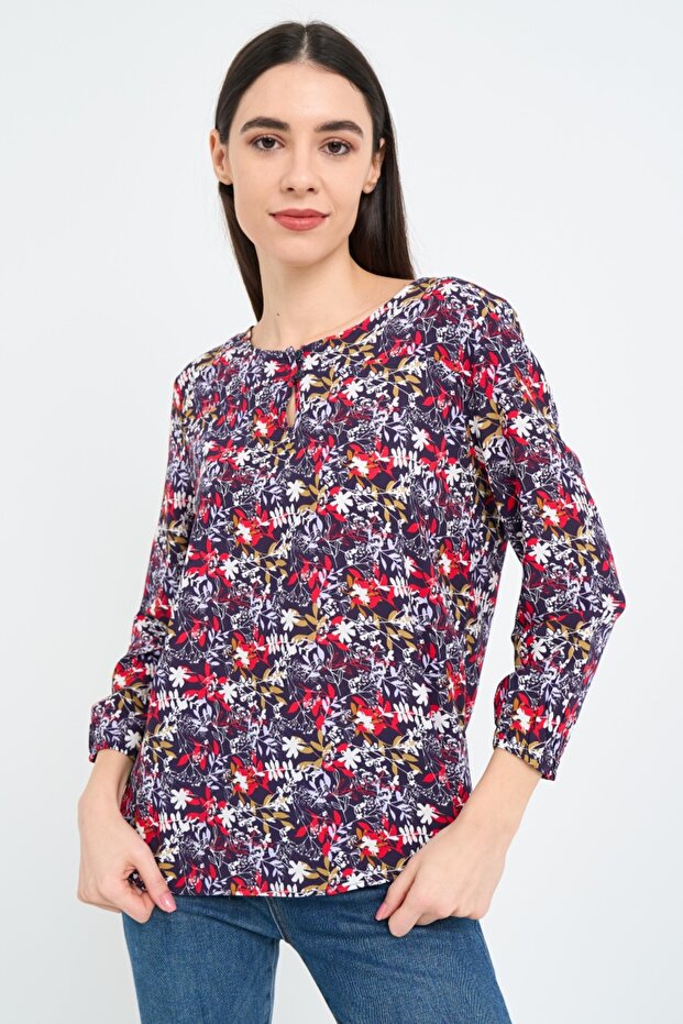 Camasa dama cu model floral - 4