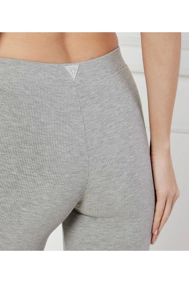 Kadın Gri Crocus Mini Paça Ribana Pantolon - 4