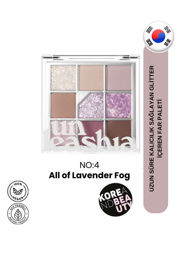 Glitterpedia Eye Palette No:4 | All Of Lavender Fog Işıltılı Far Paleti - 1