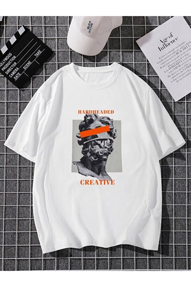Oversize Cut Short Sleeve Printed T-Shirt