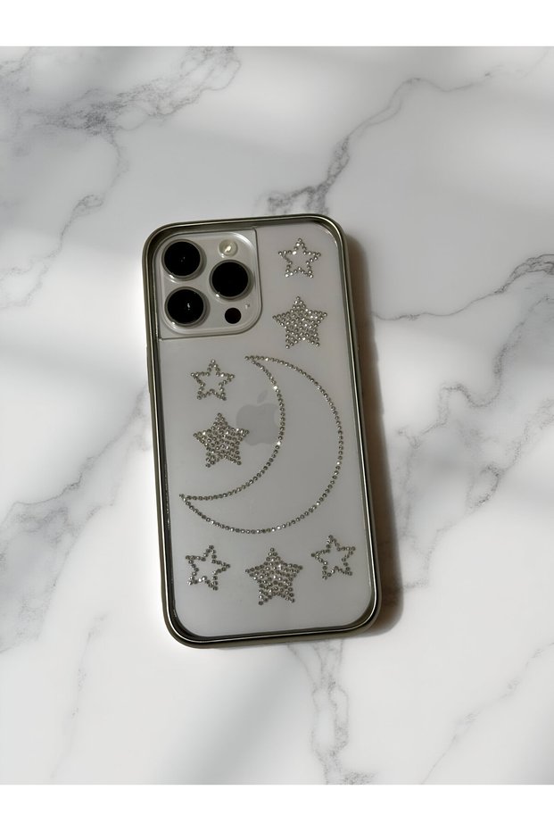 iPhone 16 (6.1 Inch) Compatible Sparkling Shiny Stone Luxury Series Transparent Case