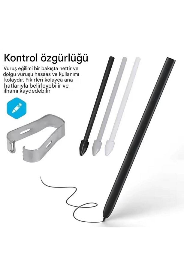 Samsung Galaxy Tab S8/S8 FE /S8 Ultra /S8 PLUS Yedek Kalem Ucu 5 Adet(Ekranı Kirletmez) S PEN UYUMLU - 6