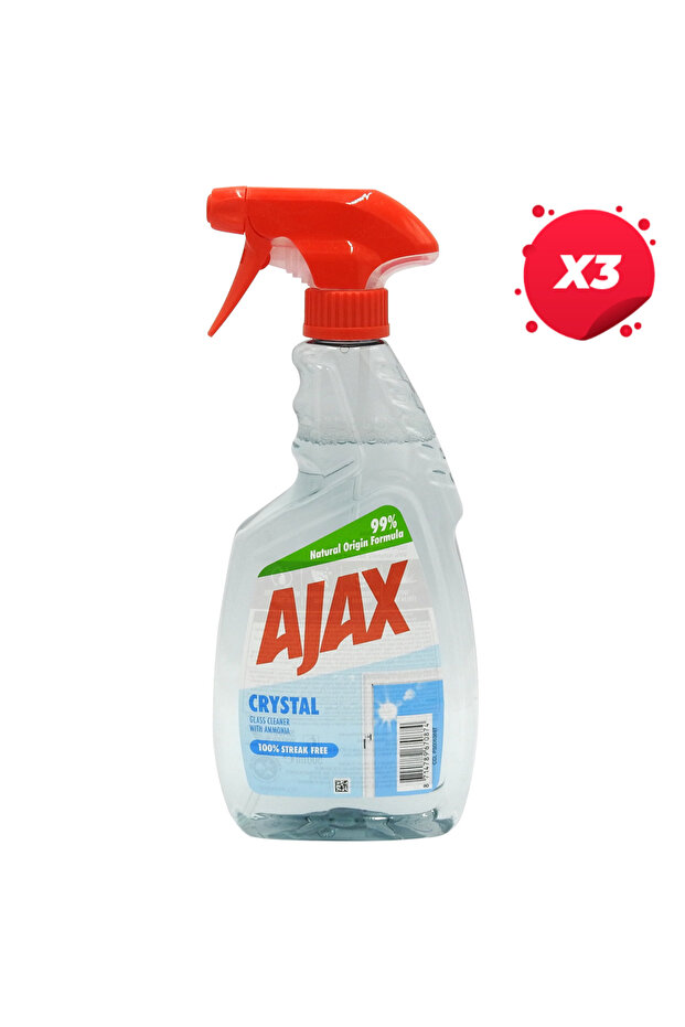 X3 - AJAX WINDOW SPRAY SOLUTION 750ML - 1