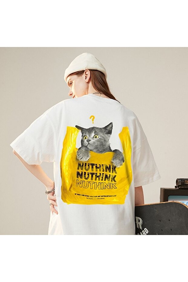 Oversize Cut Short Sleeve Printed T-Shirt