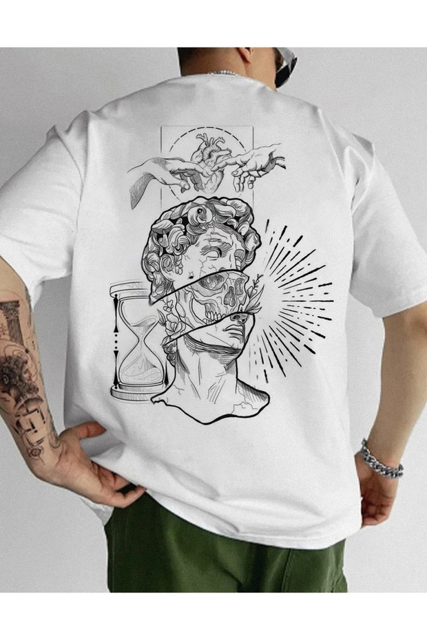 Oversize Cut Short Sleeve Printed T-Shirt
