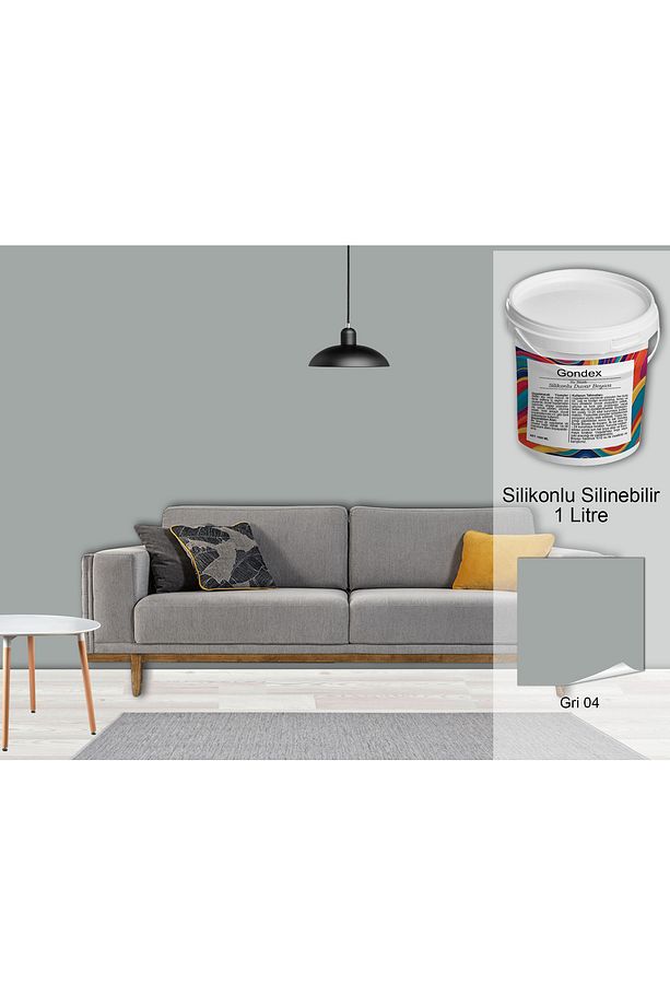 İç Cephe Duvar Boyası, Silikonlu Silinebilir, 1000 ml - 2025 Renkleri, 1 Litre, 50 Farklı Renk - 1