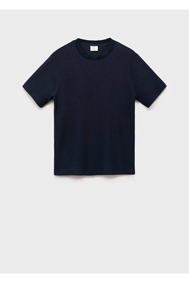 Çizgili jarse tişört - 3