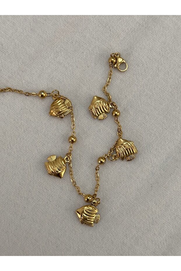 - Balık Model Çelik Halhal - 2