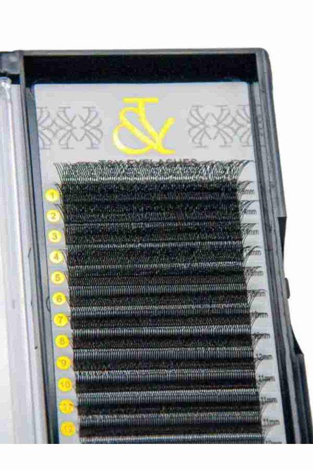 İpek Kirpik , 0.07 Kalınlık , W 6P D Kıvrım , 13 mm , T&Y - 1