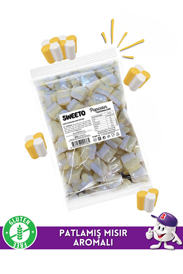 Popcorn Marshmallow 1000g - 2