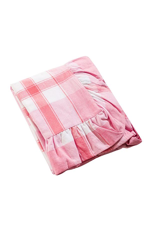 LCW HOME Pembe Fırfır Detaylı Masa Örtüsü 140x180 Cm - 5