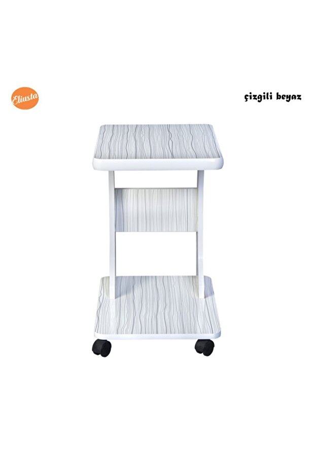 Tekerlekli  Mdf C Yan Sehpa - 4