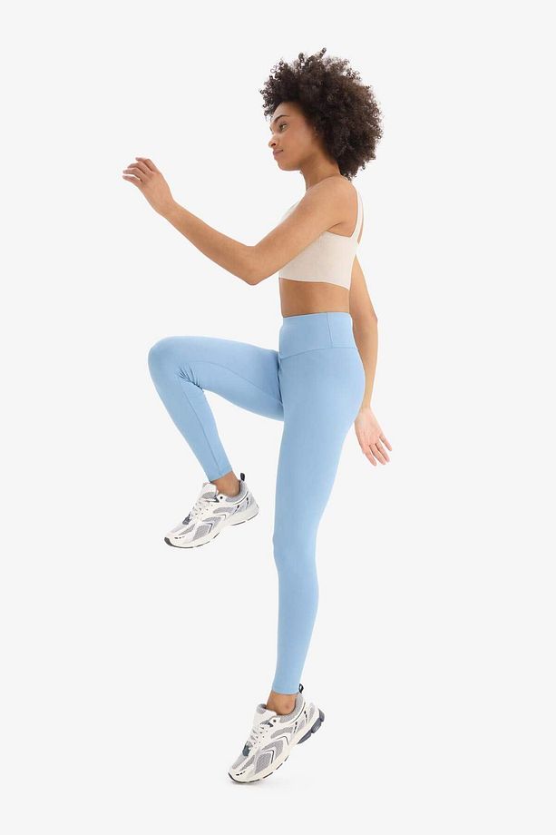 DefactoFit Yüksek Bel Beli Saran Esnek Basic Düz Sporcu Tayt B4147AX25SP - 3