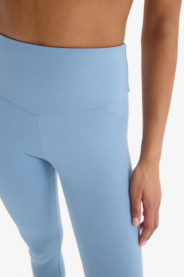 DefactoFit Yüksek Bel Beli Saran Esnek Basic Düz Sporcu Tayt B4147AX25SP - 4