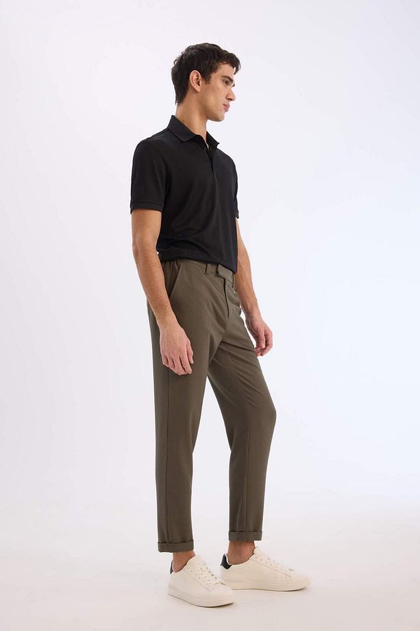 Jogger Fermuarlı Paça Yazlık Kumaş Pantolon E4779AX25SM - 3