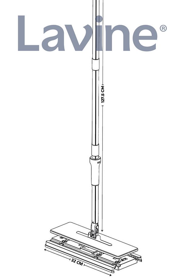LAVİNE CLİCK MOP 8 ADET BEZ HEDİYELİ ASANSÖRLÜ MEKANİZMA 32cm. ”4XL Kullan At Bezler İle Uyumlu” - 6